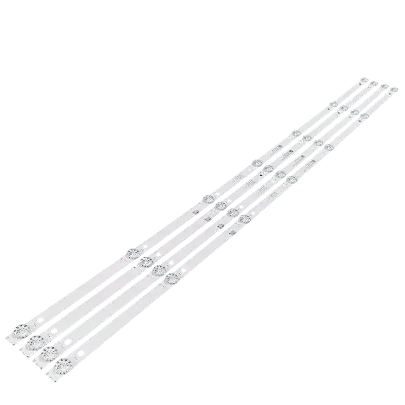 Kit de Barras LED compatible con televisores HYLED4501iNTM, conjunto de tiras LED con lentes difusoras para iluminación uniforme.