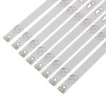 Kit de Barras LED compatible con K-LED49FHDSQT2, 49D2080 y 49D6080, con conectores de precisión y lentes de distribución de luz.