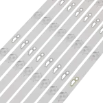 Detalle del Kit de Barras LED compatible con televisores K-LED49FHDSQT2, 49D2080 y 49D6080, con lentes difusoras de alta calidad.