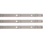 Detalle del Kit de Barras LED para TC-32D400H, TC-32DS600H y TC-32ES600H Detalle del Kit de Barras LED compatible con TC-32D400H, TC-32DS600H y TC-32ES600H. Lentes ópticas y conexiones para mejor iluminación.