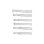 Kit de Barras LED para TC-43ES630H y TC-43DS630H – Secciones de Iluminación Kit de Barras LED compatible con televisores TC-43ES630H y TC-43DS630H, vista detallada de las secciones de iluminación.