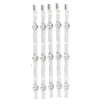 Set de barras LED largas para televisores Samsung UN40H6400AKXZL, UN40H5500AKXZL, UN40J5300AKXZL y modelos compatibles.