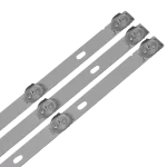 Detalle del Kit de Barras LED compatible con televisores (V1) FT401SLED, SYLED405T2i, OPLED4001S, MS-L2316 V2 y KTL4000CE [6V], resaltando lentes difusoras y estructura.