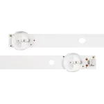 Detalle del Kit de Barras LED compatible con televisores HYLED50104K, vista de módulos con lentes.