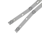 Vista detallada del Kit de Barras LED compatible con televisores (V2) HYLED3216iNTC, (V2) HYLED3213iNTC y MGTV320KA, mostrando lentes difusoras y estructura.