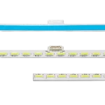 Detalle del Kit de Barras LED compatible con televisores XBR-55X850C, XBR-55X855C, XBR-55X857C y XBR-55X857D, resaltando su estructura y conexión.