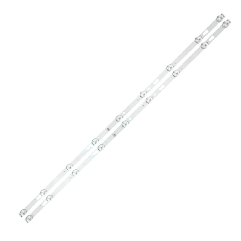 Kit de Barras LED compatible con televisores 40T12, 40T22, PLE-40S08FHD, K-LED40FHDSFBT, 40D2200S y K-LED40FHDGT2, diseño de doble tira con lentes difusoras.