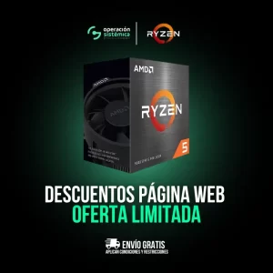 Procesador AMD Ryzen 5 5600X 6 nucleo y 12 hilos