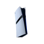 PlayStation 5 Pro HW 2TB Digital en ángulo lateral con su control DualSense