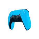 Control PS5 DualSense Azul Claro - Vista en ángulo con detalles ergonómicos