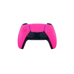 ontrol PS5 DualSense Rosa Nova - Vista frontal con detalles en negro mate