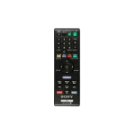 Control remoto Sony RMT-B118 con vista frontal, botones para navegación y control multimedia.