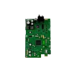 Main Board COMPL F-1340-608-9 – Repuesto ideal para televisores Main Board COMPL F-1340-608-9 en vista inclinada con conectores y procesadores expuestos