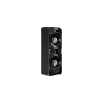 Torre de sonido Hisense HP130 400W en vista lateral, destacando su estructura moderna.