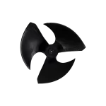 Vista superior de la turbina de condensador LG ADP74113501 con aspas aerodinámicas.