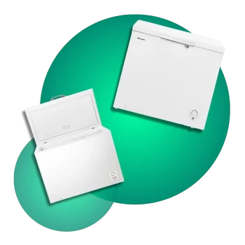 Congeladores tipo horizontales y verticales de gran capacidad para almacenamiento eficiente de alimentos.