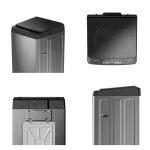 Lavadora Hisense – Diseño Completo y Funcional Vista detallada de la lavadora Hisense en diferentes ángulos.