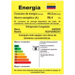 Etiqueta energética de el Nevecon Hisense RS3P428NEDA1