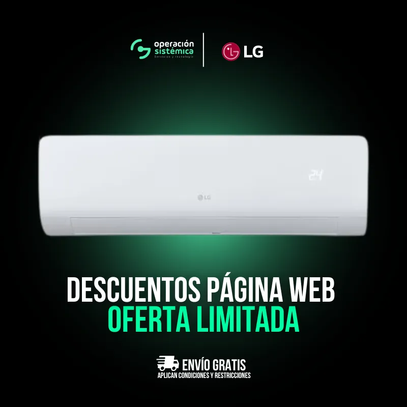 Aires Acondicionados LG O182H1, O122H1, VO121H1, VO182H1, VO242H1 con oferta especial