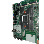 Placa base LG BPR Total Assembly EBU66103907 con puertos RCA, HDMI y módulo de red para Smart TV.