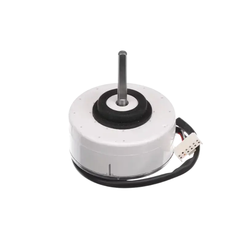 Motor blower Midea 11002015006201 tipo DC sin escobillas con eje metálico y conector