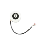 Motor blower Midea 11002015006201 vista superior con eje centrado y cableado extendido