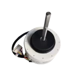 Motor blower Midea 11002015014771 vista superior con eje largo y conector multicolor