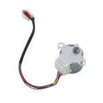 Vista del Stepper Motor Midea 11002010000143 mostrando eje metálico y conectores