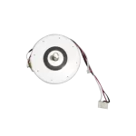 Motor blower 11002012001871 con eje metálico expuesto y conectores