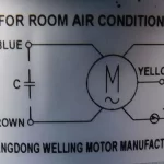 Motor Fan 11002012034033 etiqueta YKT-32-6-229L 32W 115V para aire acondicionado Etiqueta del motor Fan para aire acondicionado modelo YKT-32-6-229L de 32W y 115V con esquema de conexión