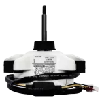 Motor Blower 11002015000325 para aire acondicionado, vista frontal con eje vertical