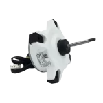 Motor Fan Midea 11002015008264 – vista diagonal con etiqueta visible