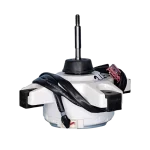 Vista frontal del motor fan 11002015012128 Midea ZKFN-34-10-1-3 con eje vertical