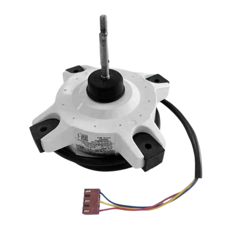 Vista superior del motor fan Midea ZKFN-34-10-1-3 con conector rojo
