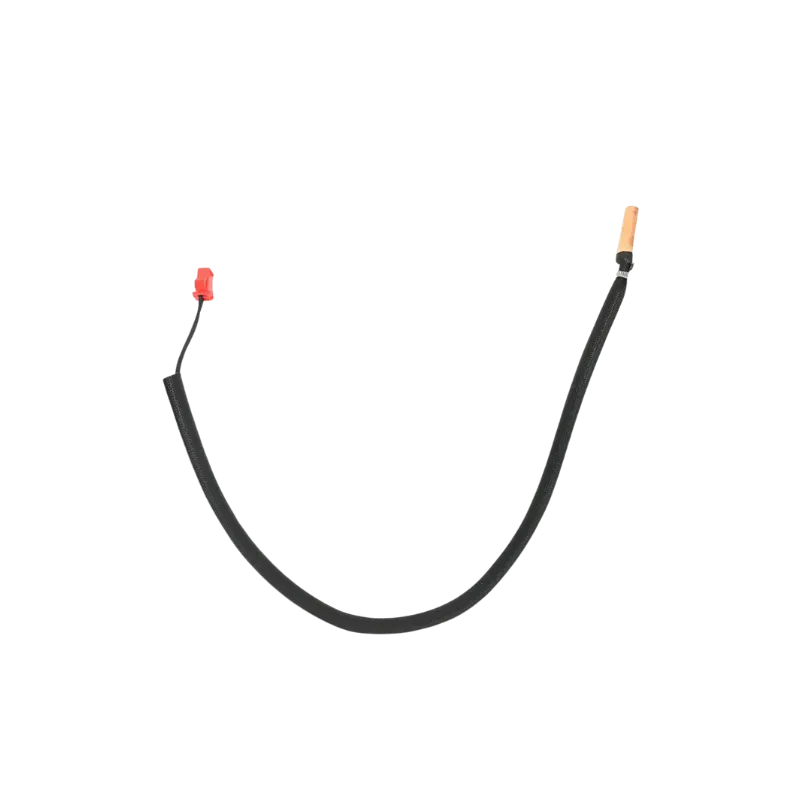 Sensor de temperatura de descarga Midea con cable curvado y punta de cobre visible