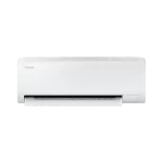 Aire acondicionado Samsung AI Digital Inverter 9000 BTU con rejilla abierta en modo activo, enfriamiento eficiente y rápido.