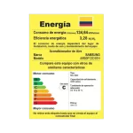 Etiqueta RETIQ de eficiencia energética del aire acondicionado Samsung AR50F12D1EH mini split.
