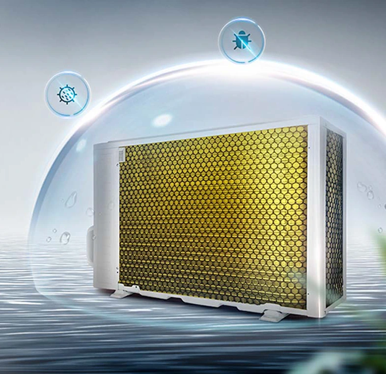 golden fin unidad externa aire acondicionado hisense perla 12000 btu panel tactil