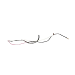 Sensor combinado Midea original 11201011000067 con punta de cobre, cables rojo y negro, y conector de 3 pines para unidad exterior de aire acondicionado.