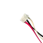 Sensor combinado Midea original 11201011000067 con punta de cobre, cables rojo y negro, y conector de 3 pines para unidad exterior de aire acondicionado.