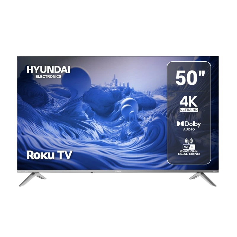 TV Hyundai 50" 4K UHD Roku con Dolby Audio y WiFi Dual Band