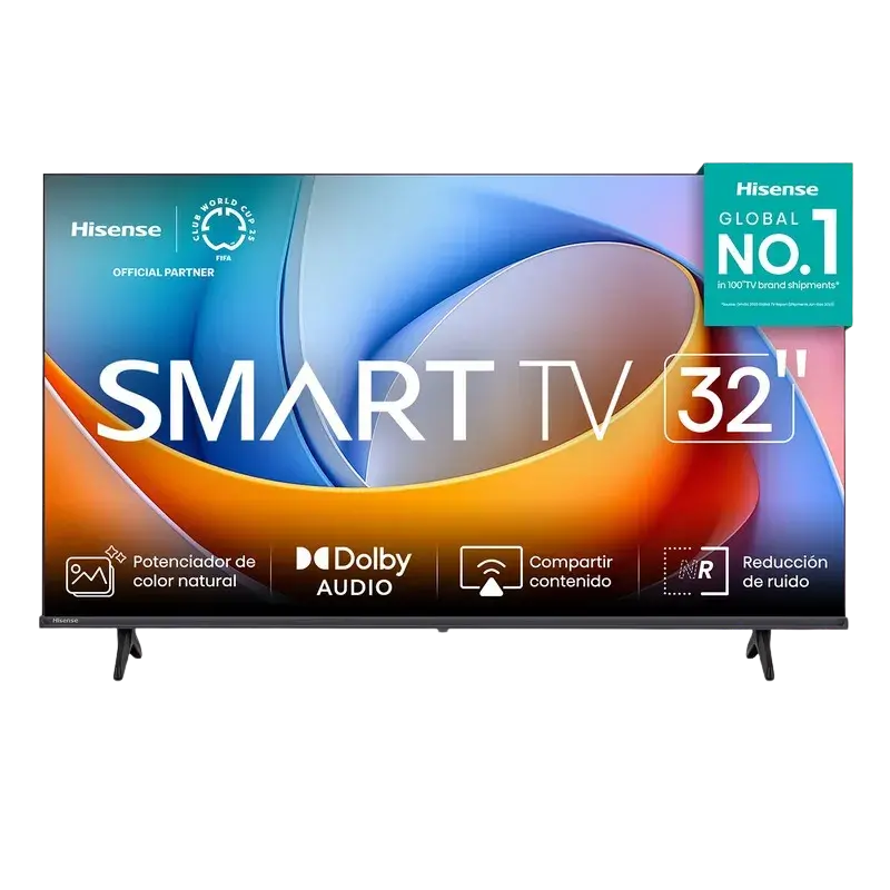 Televisor Hisense Smart 32 pulgadas con Dolby Audio y potenciador de color