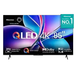 Televisor Hisense Smart 85" QLED/4K Google TV 144Hz 36W 85Q7QG