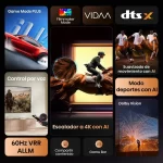 Tecnologías del Hisense 75A6NV: Dolby Vision, IA, Game Mode y más Funciones destacadas del televisor Hisense 75A6NV UHD 4K: Game Mode Plus, Dolby Vision, DTS:X, control por voz y escalado a 4K con IA