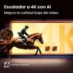 Escalador a 4K con AI en el Hisense 75A6NV: mejora automática de video Escalador 4K con inteligencia artificial del televisor Hisense 75A6NV