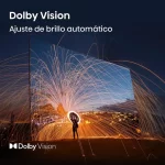 Hisense 75A6NV con Dolby Vision: brillo automático y contraste cinematográfico Dolby Vision con ajuste de brillo automático en el televisor Hisense 75A6NV