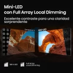 Comparación de contraste entre TV convencional y Mini-LED con Full Array del Hisense 75U7QG