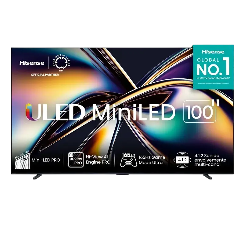 Televisor Hisense Smart 100 pulgadas ULED MiniLED 4K Google TV 100U8QG