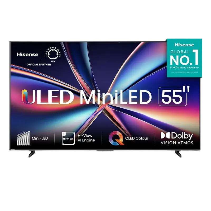 Televisor Hisense 55 pulgadas ULED MiniLED 4K con Dolby Vision y Hi-View AI Engine
