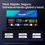 Interfaz VIDAA del TV Hisense 55U6QV con apps globales y soporte para Apple HomeKit, AirPlay y Alexa